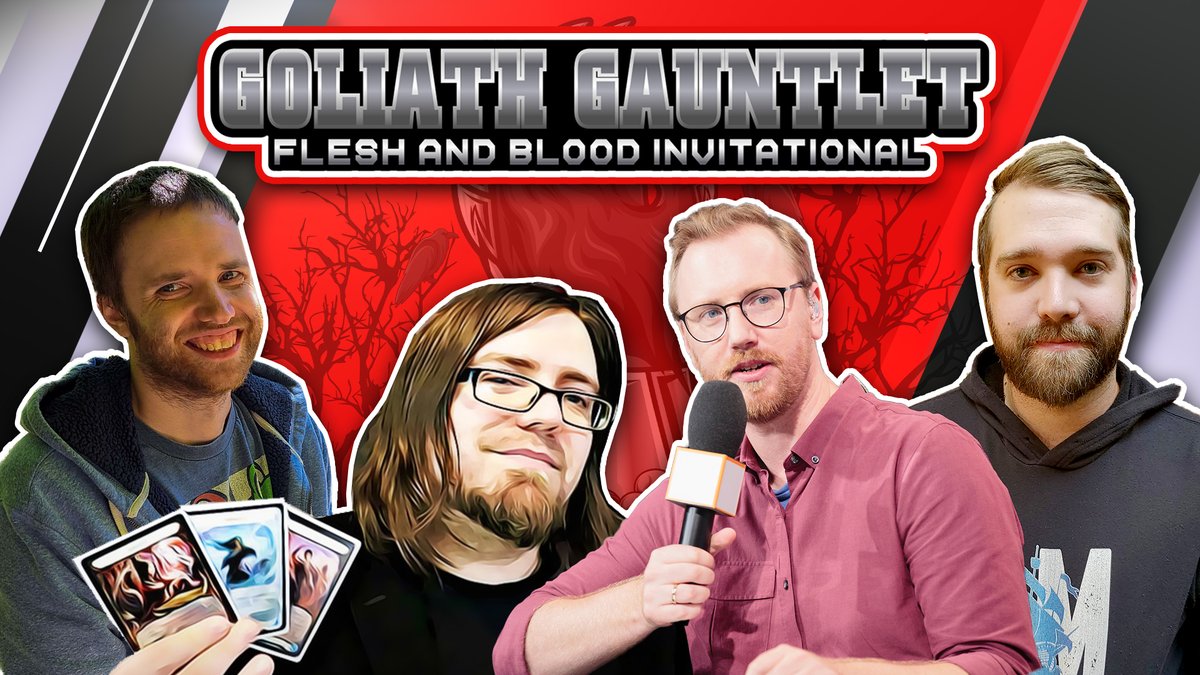 983media's tweet photo. Saturday's @fabtcg #GoliathGauntlet matches premiere in just 30 minutes! Join us in the live chat!
📺 https://t.co/fV6303nPyG https://t.co/fUBNgdvYQx