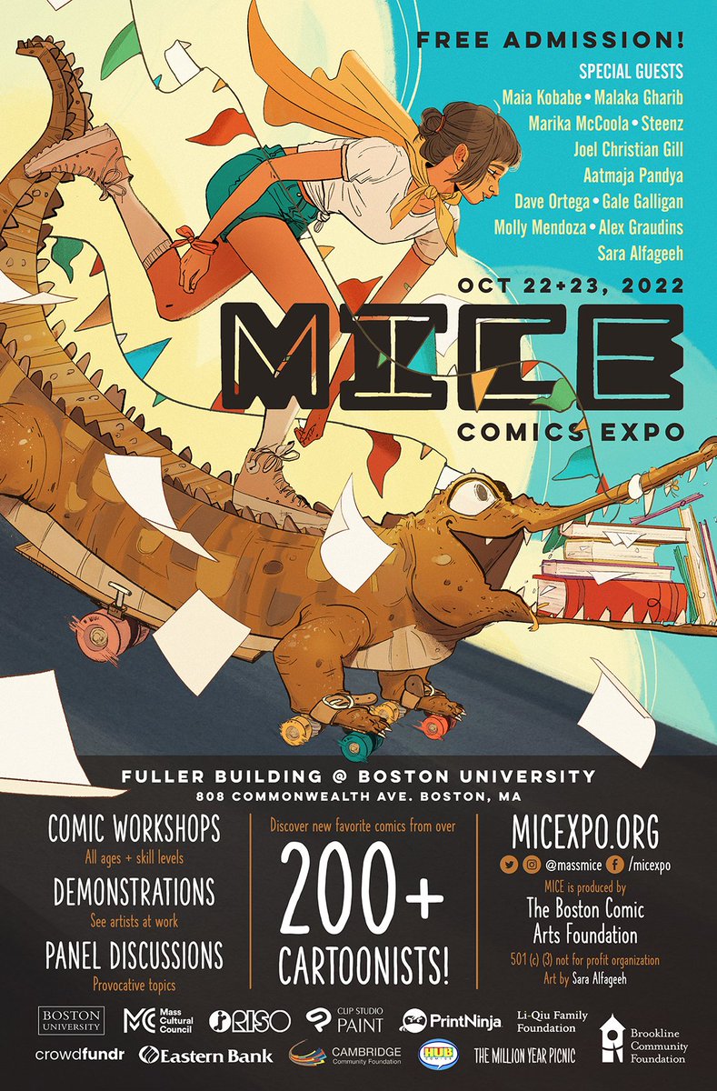 MICE IS IN ONE WEEK! Are you ready? We're (almost) ready!

✅A whole slew of amazing exhibitors
✅Thoughtful panels
✅Hand-on workshops
✅Informative demos

It all starts at 11am on Saturday 10/22 at Boston University!

See you there with masks on.

😷🐁♥️