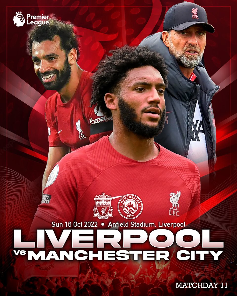 matiaskris's tweet photo. Anfield - Sunday 16/10/2022
LIVERPOOL v MANCHESTER SHITTY
#LFC #Matchday11 #LIVMAC
#LiverpoolDay #EPL https://t.co/xGuYAcksRS