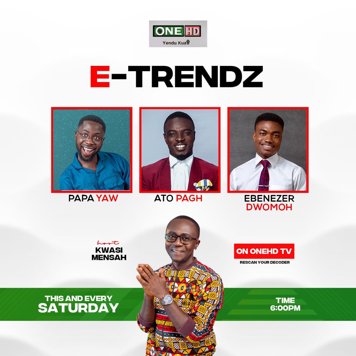 EbenezerDwomoh_'s tweet photo. Tonight on ONE HD TV 📺 https://t.co/pHQO7BkP7F