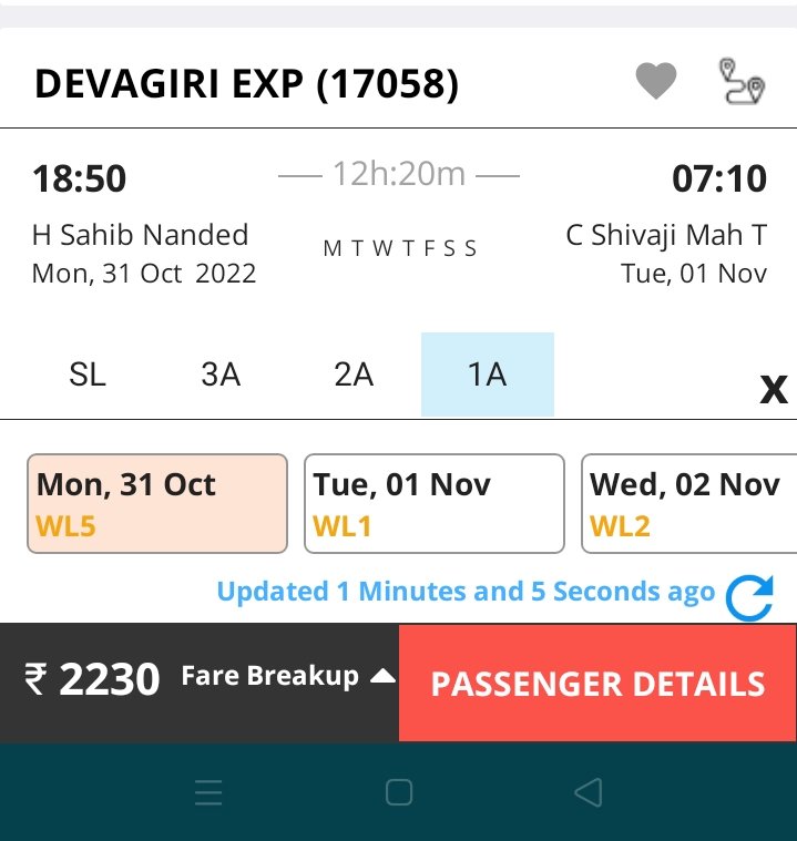 SRK Birthday ke liye tickets Waiting List... 🙂🙃
Nanded to Mumbai
<a href="/iamsrk/">Shah Rukh Khan</a> Jaldi milte hai #Pathaan se
#17DaystoSRKDay