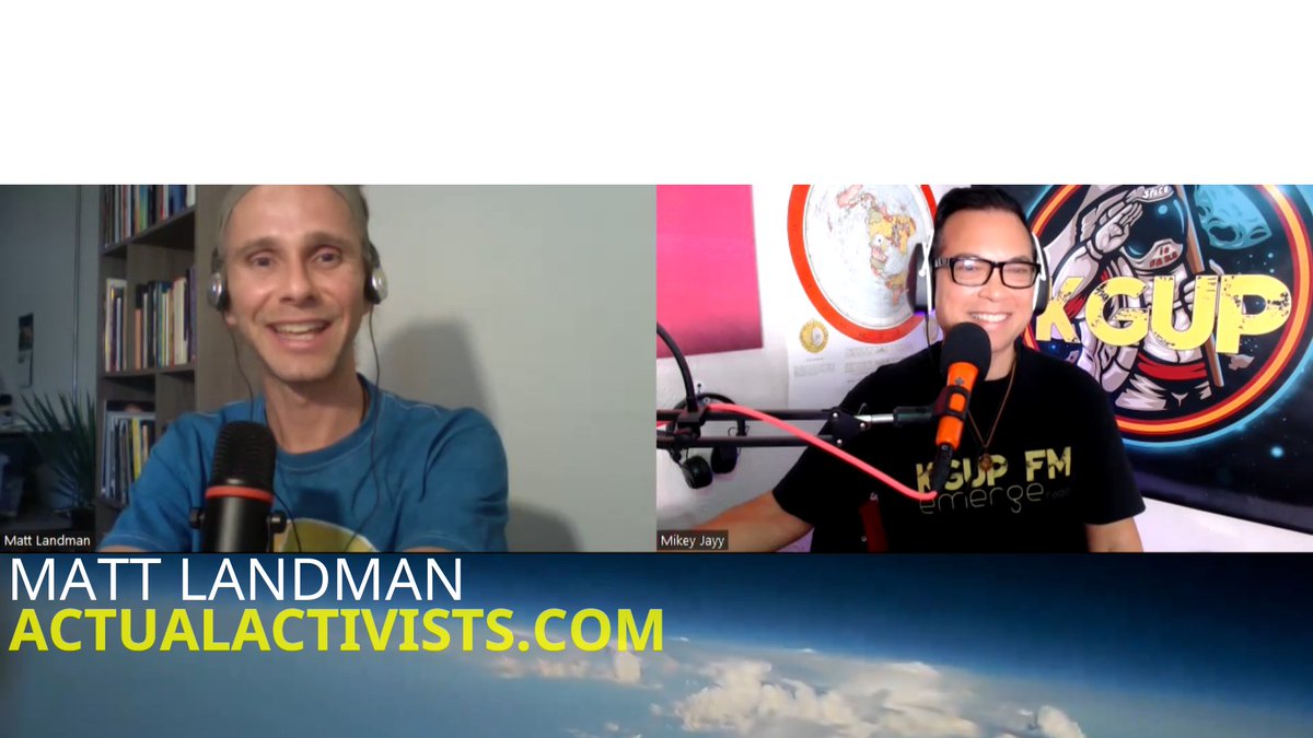 KGUPFM's tweet photo. Actual Activism with Matt Landman, Ep 55 will air on Oct 17, 2022, 4pm PST/7pm EST at https://t.co/DNXNNengZL
#actualactivism #mattlandman #interview #geoengineering #alteringourskies #KGUPPRESENTS #KGUP #conspiracy https://t.co/7vYp57oBMa