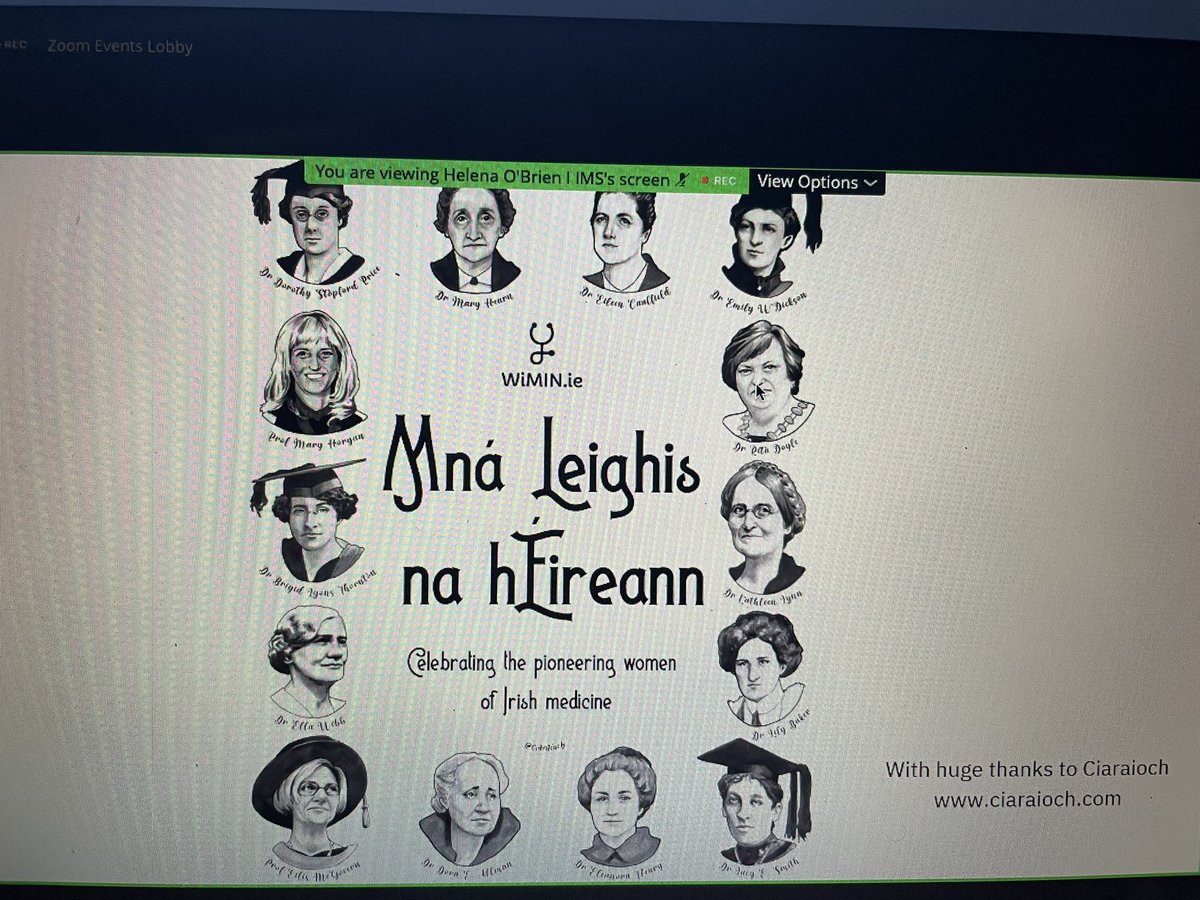 In awe watching the inaugural Dr Sarah Fitzgibbon lecture @WomenMedIreland #WiMINLimerick22