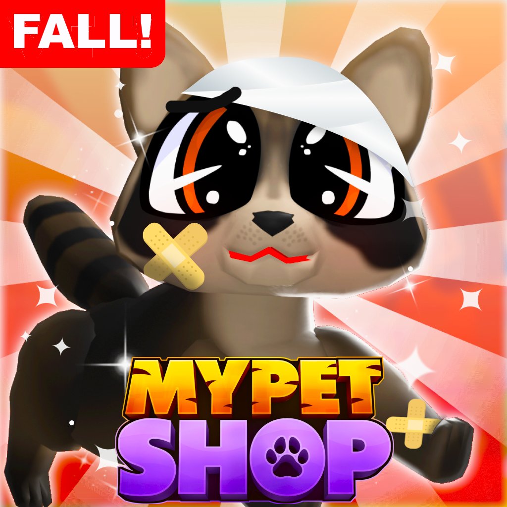 🎃FALL UPDATE!🎃
- New Pet System! Open eggs instead of buying kennels!
- New Fall Themed Map!
- Pet Codex changes to show which pets you've unlocked!

More frequent updates are back!!!

#MyPetShop #Roblox #RobloxDev