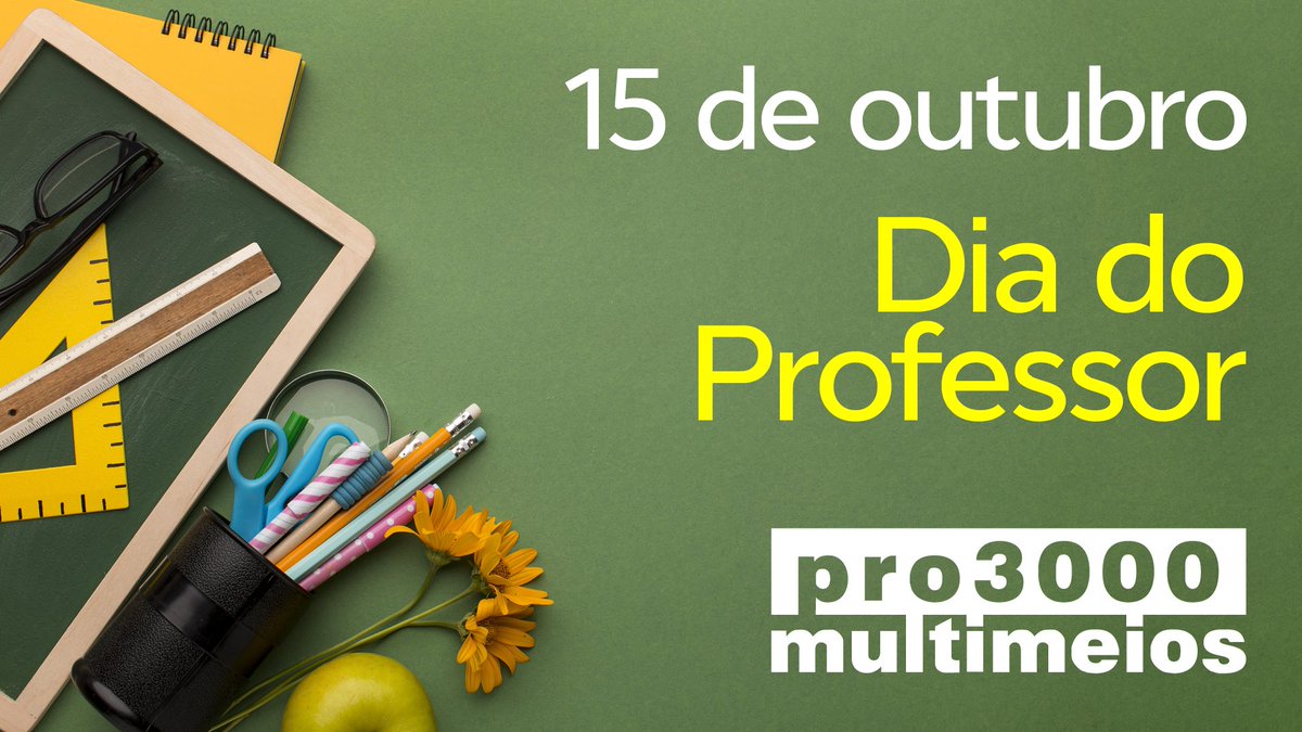 pro3000brasil's tweet image. Nossa homenagem a todos aqueles que nos transformam através da educação, da ciência e do conhecimento... Assim, evoluímos como humanidade!
15 de outubro • DIA DO PROFESSOR
(foto @freepik)
#diadoprofessor #professor #ensino #estudo #educacao #educador #estudante #escola #aprender