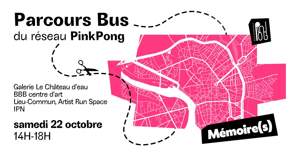 PinkPongArt's tweet photo. Parcours Bus "Mémoire(s)" - Programmation / Inscription - https://t.co/xQYZKGaS5Z https://t.co/o5kyyJ8rER