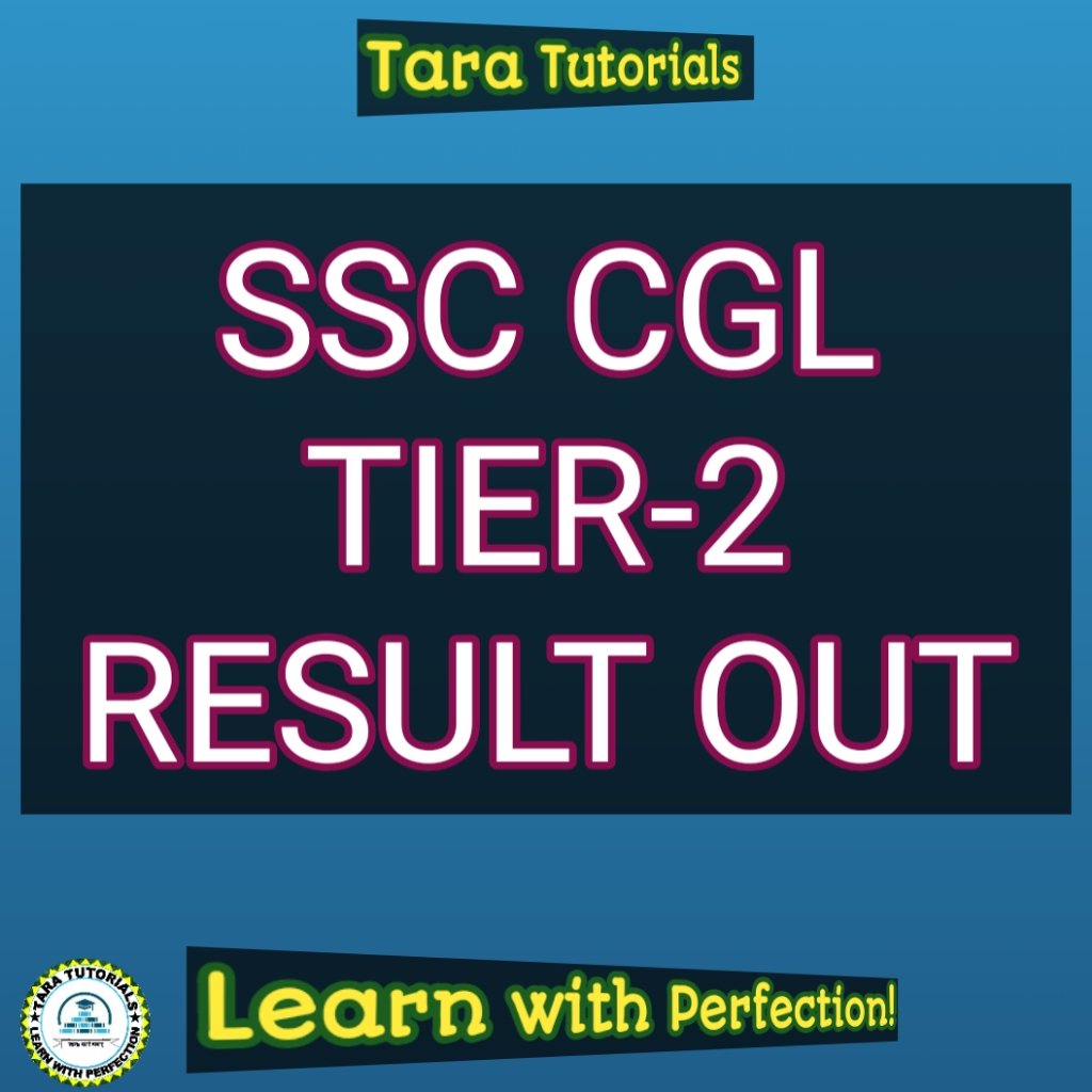 Taratutorials's tweet photo. SSC CGL Tier-2 Result out. candidates can check the result by following below link:-
https://t.co/Vb2kI2cMkl https://t.co/RGnMvyhLdX