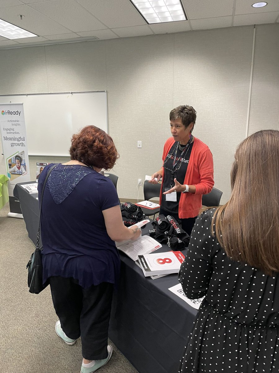 Exhibitor Hall is in full swing at #scoemathcon