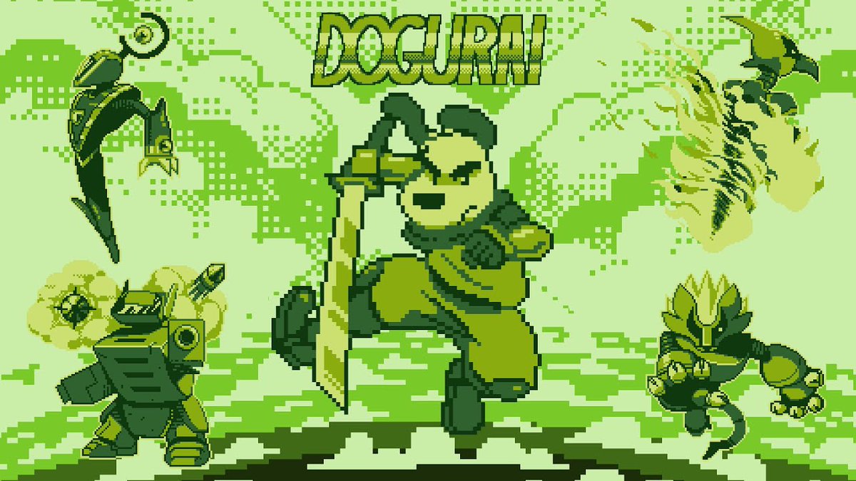 Dogurai (2019, Nintendo Switch) Juego corto que tiene la estética y toda la esencia de la Game Boy. Está fuertemente inspirado en Megaman y Contra aunque tiene furros, lo cual lo hace más divertido. 
Dura de 4 a 5 horitas y el control es una maravilla.
