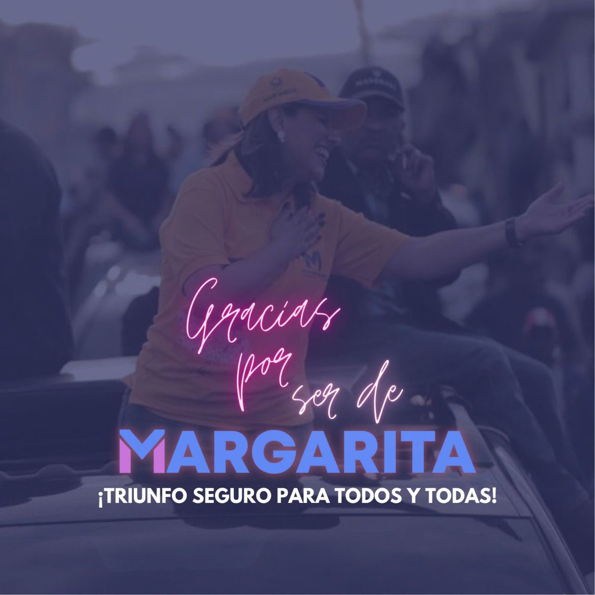 GriselSanchez4's tweet photo. ¡El triunfó seguro para que volvamos a estar bien es con #MargaritaCedeño! 🌼5️⃣

¡Solo faltan horas para la #ConsultaPLD!💜

— #GS🦋 —
#Margarita2024 #MargaritaPresidenta https://t.co/cu9BtsqJHT