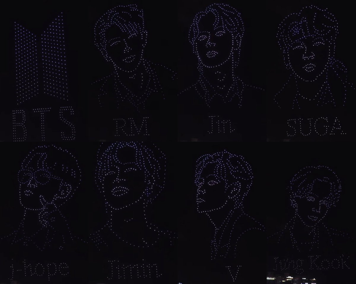 Melkenstock's tweet photo. Drone로 만든 BTS :) https://t.co/Qv6jfkgfP5