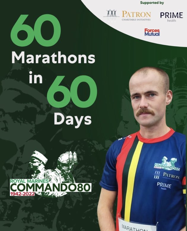 We’ve also got a team running and supporting this absolute hero. Marathon 45 today! Come on Royal!