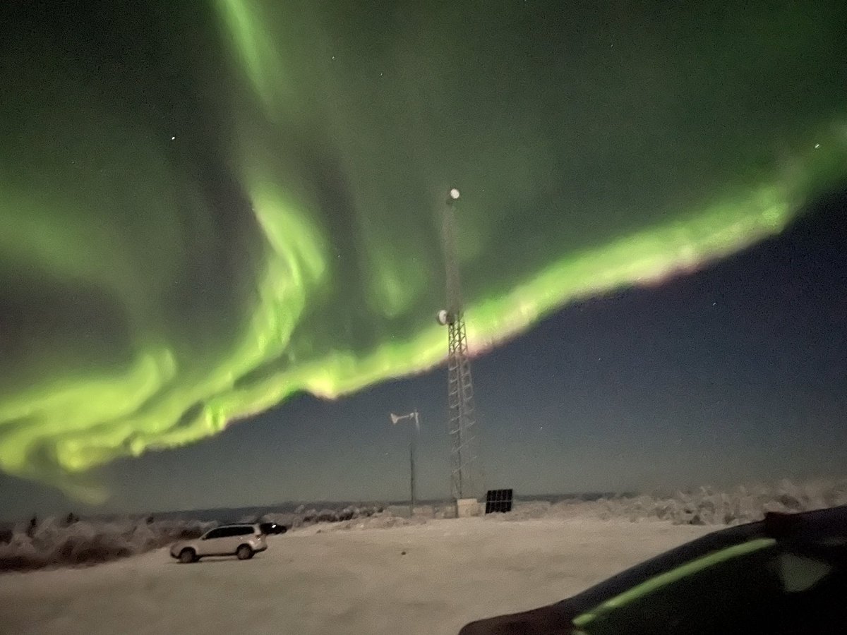 Just…holy hell. The heavens literally opened up for us tonight. What an unbelievable sight to experience. 

Murphy Dome at 1:30am in Fairbanks this morning. Unedited and unfiltered. Shot in iPhone 12. #Fairbanks #Alaska #MurphyDome #AuroraBorealis #Aurora #NorthernLights