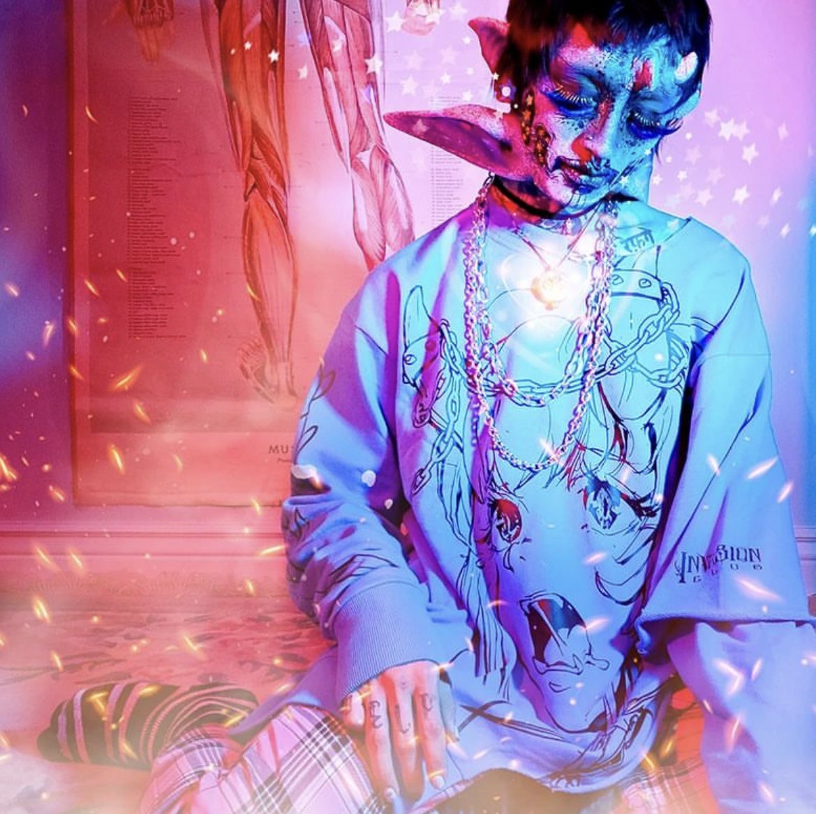 InvasionClubJP's tweet photo. 【💚💜人気商品💜💚】

🧠🫀❤️‍🔥HOT❤️‍🔥🫀🧠

😈ASYMMETRICAL PULLOVER
🔮アシメシャツ
😈Joggers (purple)
🔮ジョガー (パープル)

📸@durgausagi @theyokaiclub 
 
SHOPへGO💨
🛒https://t.co/LZrurg6t1d

#CorruptionArc
#いんくら #INVASIONCLUB https://t.co/TXPL9rsImX