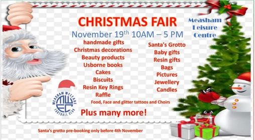 One week to go <a href="/NWLeics/">NWL District Council</a> <a href="/MeashamPC/">Measham Parish</a> <a href="/OneMeasham/">One Measham</a> <a href="/leicslive/">LeicestershireLive</a> <a href="/AshbyTimes/">Ashby</a> <a href="/ThisIsNWLeics/">ThisIsNWLeics</a> <a href="/SwadConnections/">Swadlincote Connect</a> <a href="/CoalvilleTimes/">Coalville Times</a> <a href="/IbstockLife/">Ibstock Life</a> <a href="/ActiveLLROrg/">Active Together (Partners)</a> @MeashamWelfare #mlc #measham #christmasfair #christmas #santasgrotto #santa #mwfc <a href="/MeashamLibrary/">Measham Library</a> <a href="/MeashamPS/">Measham CE Primary School</a> <a href="/Usborne/">Usborne Publishing</a>