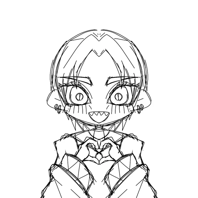 オリジナル(筆の動くまま生まれたやつ) 
