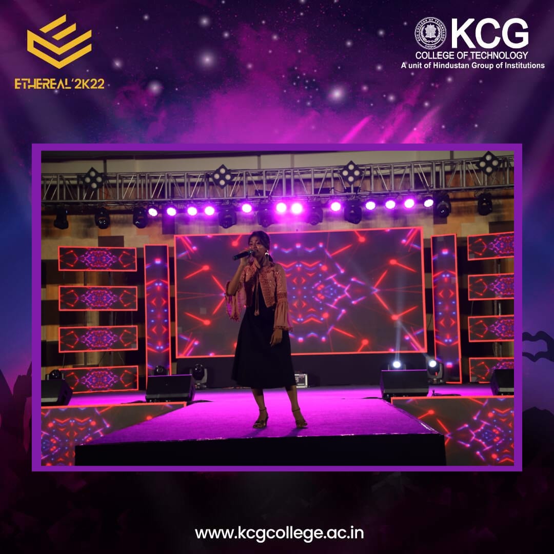 KCGtechnology's tweet photo. It was an evening of musical magic at KCG Ethereal 2K22 as singing sensation Nithyashree took to the stage &amp; enthralled the audience with a rousing performance! 
#KCGEthereal #ethreal2K22 #Ethereal2K22 #KCGCollege #Collegefest #Collegeday #Collegeculturals #KCG25
@Iam_Nithyashree https://t.co/IoP4jWdsLS