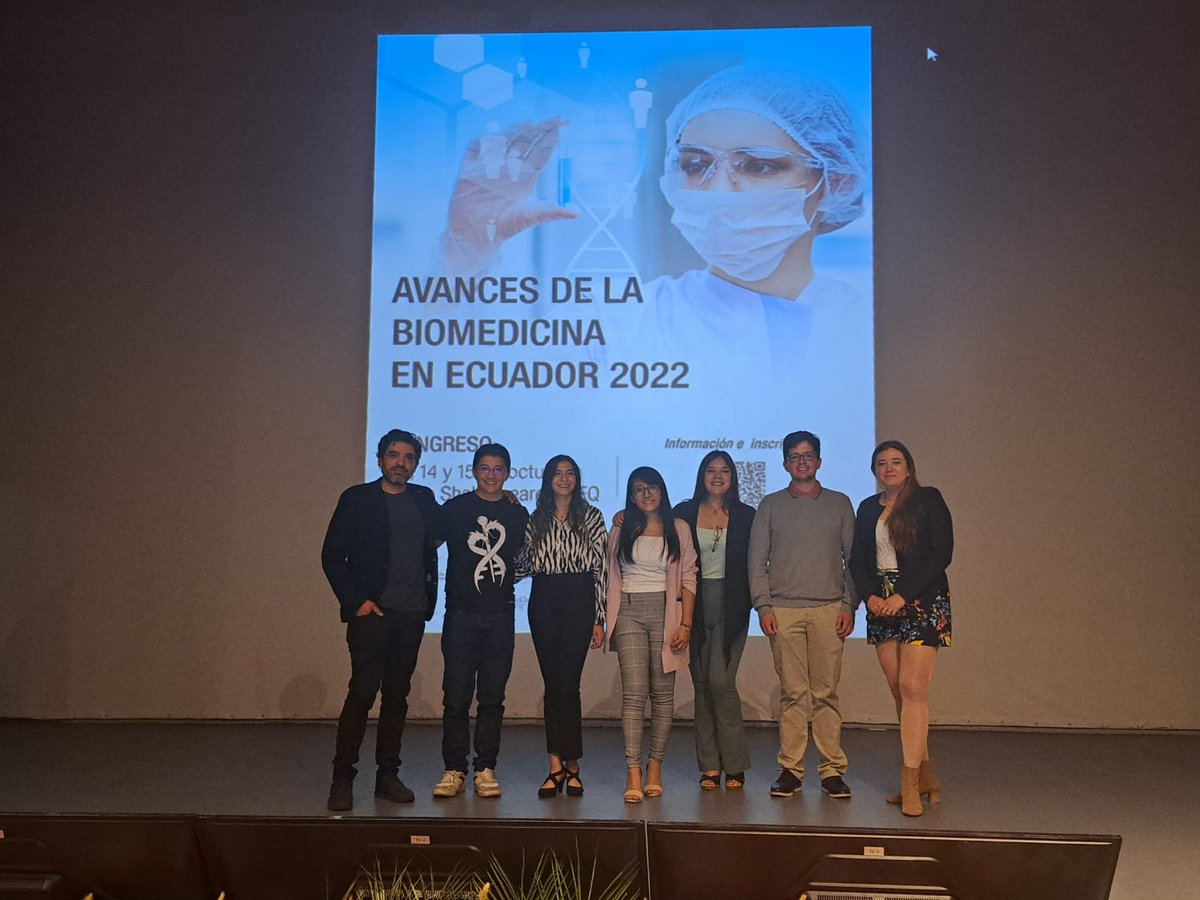 igemecuador's tweet photo. El día de ayer brindamos 2 presentaciones de biología sintética en el Congreso de Biomedicina 2022. Muchas gracias @CaicedoLab por la invitación. ¡Fue un honor compartir el escenario con distinguidos representantes de la ciencia biomédica en Ecuador! https://t.co/LWW3eOgARP
