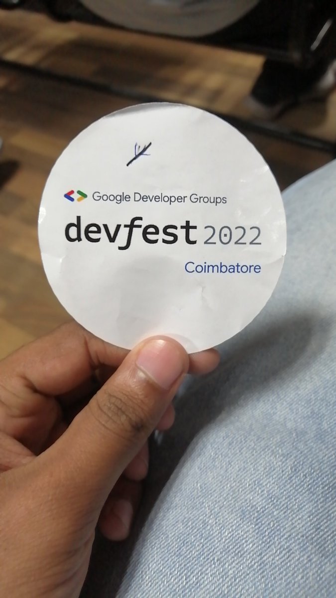 Molimohamed3's tweet photo. Iam in #GDGCoimbatore event #devfestcbe 🤩 https://t.co/T0zug39RRj