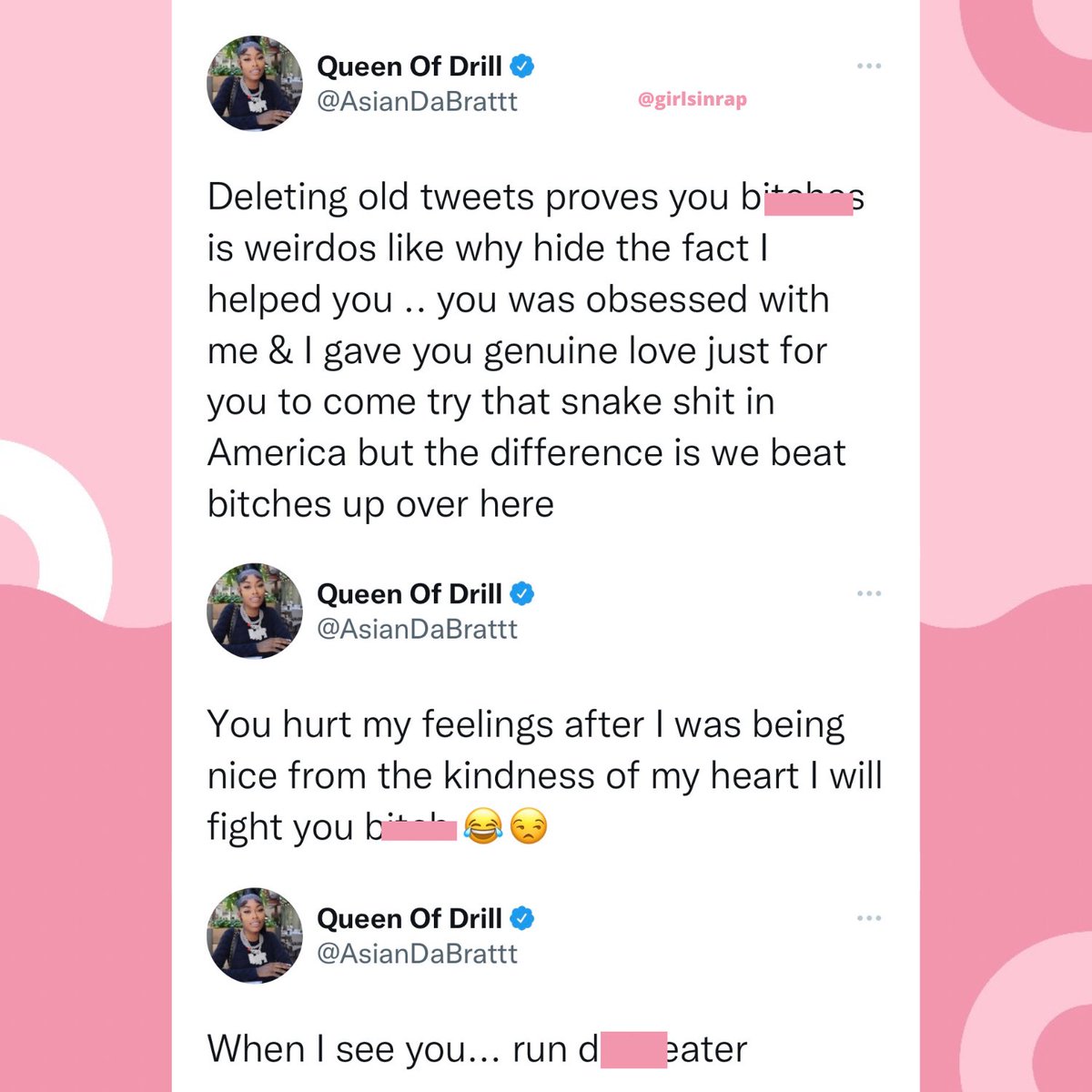 The Female Rap Room on Twitter ". AsianDaBrattt and IvorianDoll_ 👀"