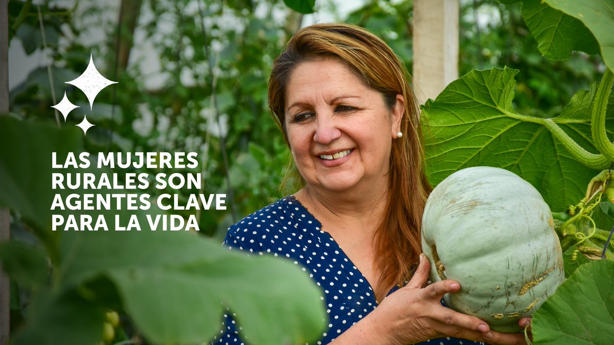 En el Día Internacional de las Mujeres Rurales 🌱✨️ destacamos su importante aporte en el desarrollo de sus familias y comunidades 🙌🏽 la seguridad alimentaria y la erradicación de la pobreza 🤝🏽