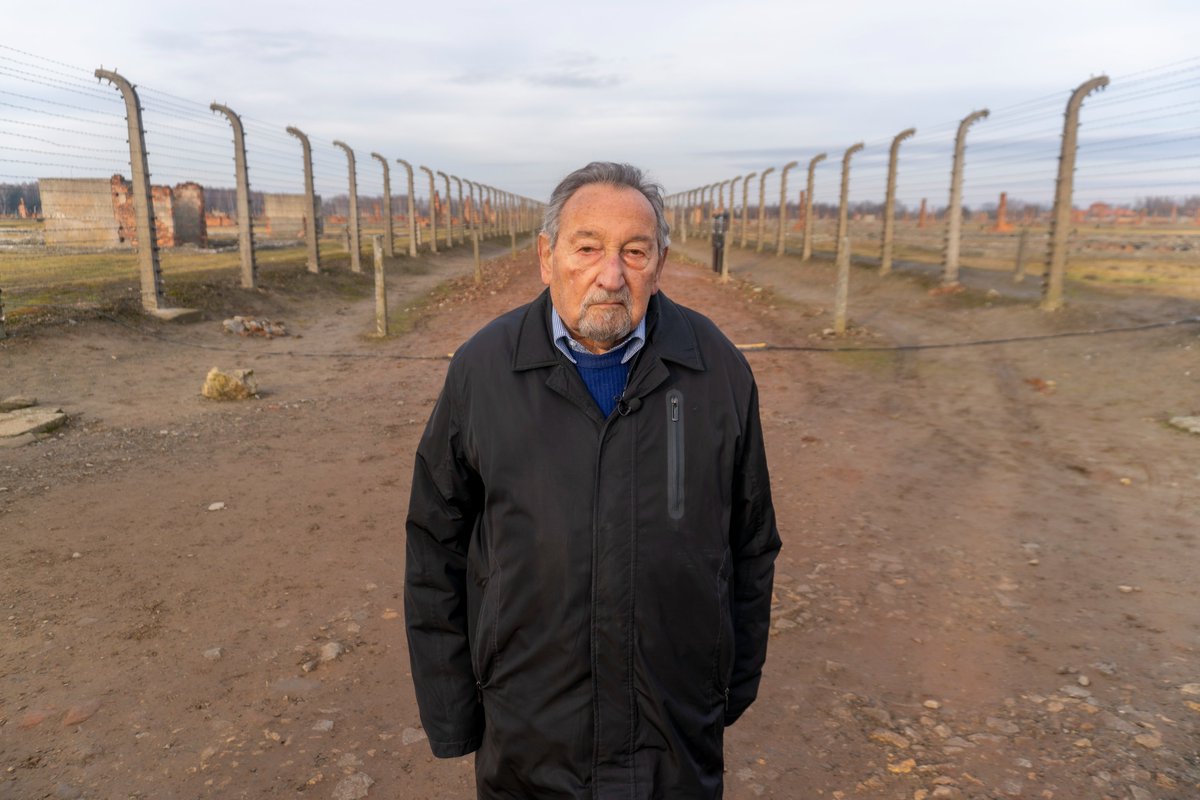 Auschwitz75's tweet photo. In October 1944 the Nazis forced Vladimir &amp; his father onto a train to #auschwitzbirkenau He never saw his father again. In 2020, Vladimir went back. This is the story you need to hear right now.   Click here to watch the movie: https://t.co/phCt23ycQJ  #shoah #survivor #czechia https://t.co/ZoZVKYw4br