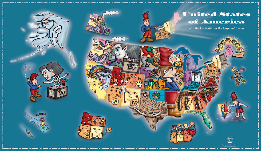 Wall maps are an effective tool in teaching kids geography. Learning all 50 U.S. states is easy when you learn from The Little Man In the Map! See:
bit.ly/2WrbfTy #geographyteacher #maps #homeschooling