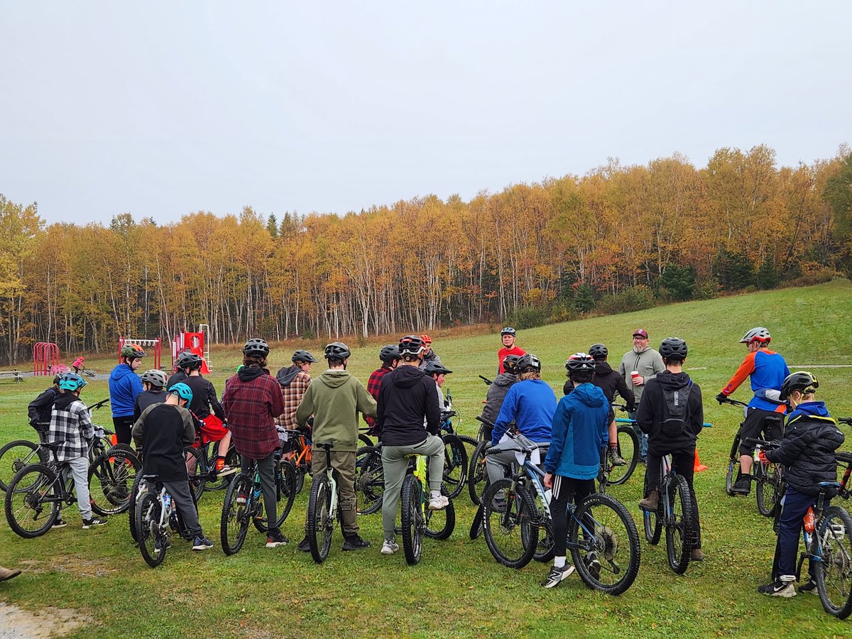It's a beautiful morning for the <a href="/schoolsportsnl/">School Sports NL</a> MTB competition here at Prince Edward Park. <a href="/CBKinsmen/">Corner Brook Kinsmen</a> <a href="/NLESDCA/">NLESD</a>