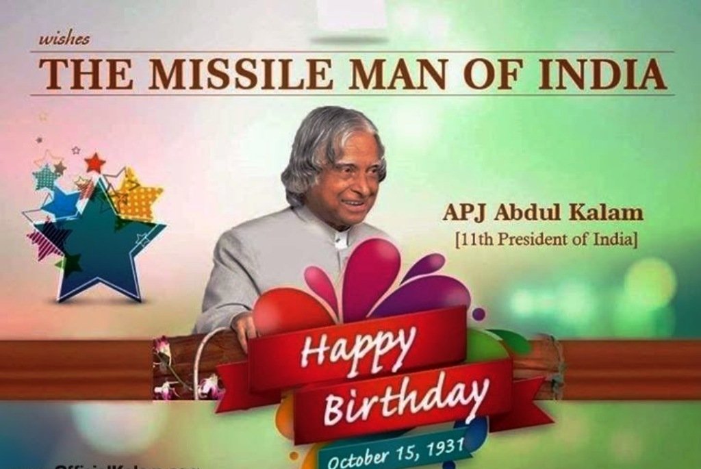 Happy Birthday APJ Abdul Kalam ajj tak ke nice aur great president    