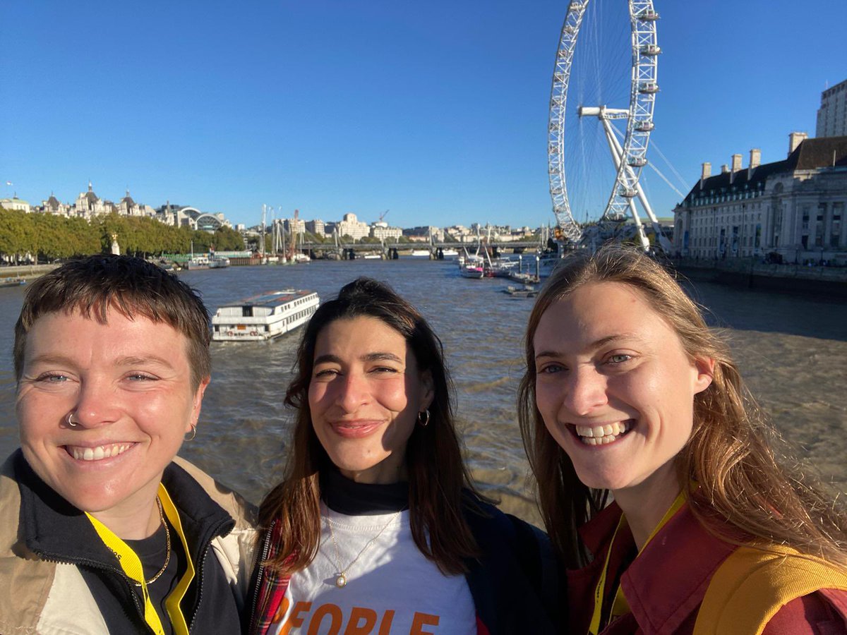 JCWI_UK's tweet photo. Congrats to our brilliant team of walkers @ruthstokes @cboswelljones &amp; @nadiaiona  who’ve just finished the London Legal #WalkTheThames in aid of JCWI 🎉

Still time to donate to their fundraiser 👉🏽 https://t.co/Q54OGBUNWZ https://t.co/P6eB44A8eb