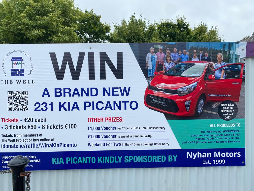 WellKinsale's tweet photo. At Lidl Kinsale today selling tickets Kia Picanto raffle kindly sponsored by Nyhan Motors - €20 each, 3 for €50 or 8 for €100 or https://t.co/lcPsjQoBNL Perfect Xmas gift!  🎄🎄🎄Thanks @Lidl Kinsale and good luck to all ticket holders😍 #kinsale https://t.co/Rh0nSawOZ5