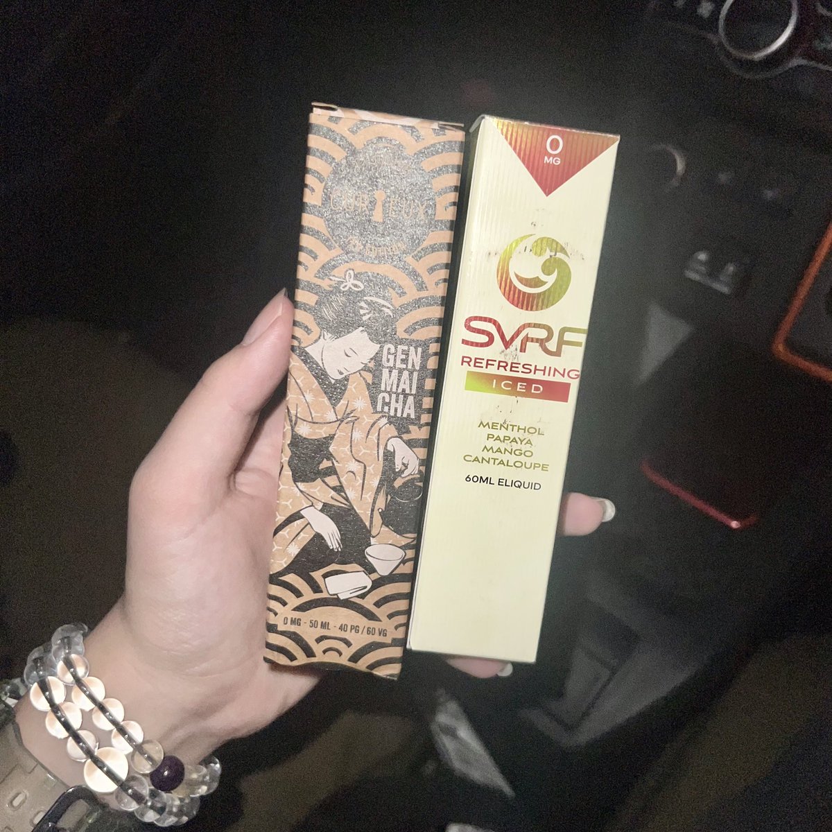 Gisa0NA9RU's tweet photo. ソーシャルにてリキッド購入〜！
やっと玄米茶買えた（笑） https://t.co/rGBmHYfaiL