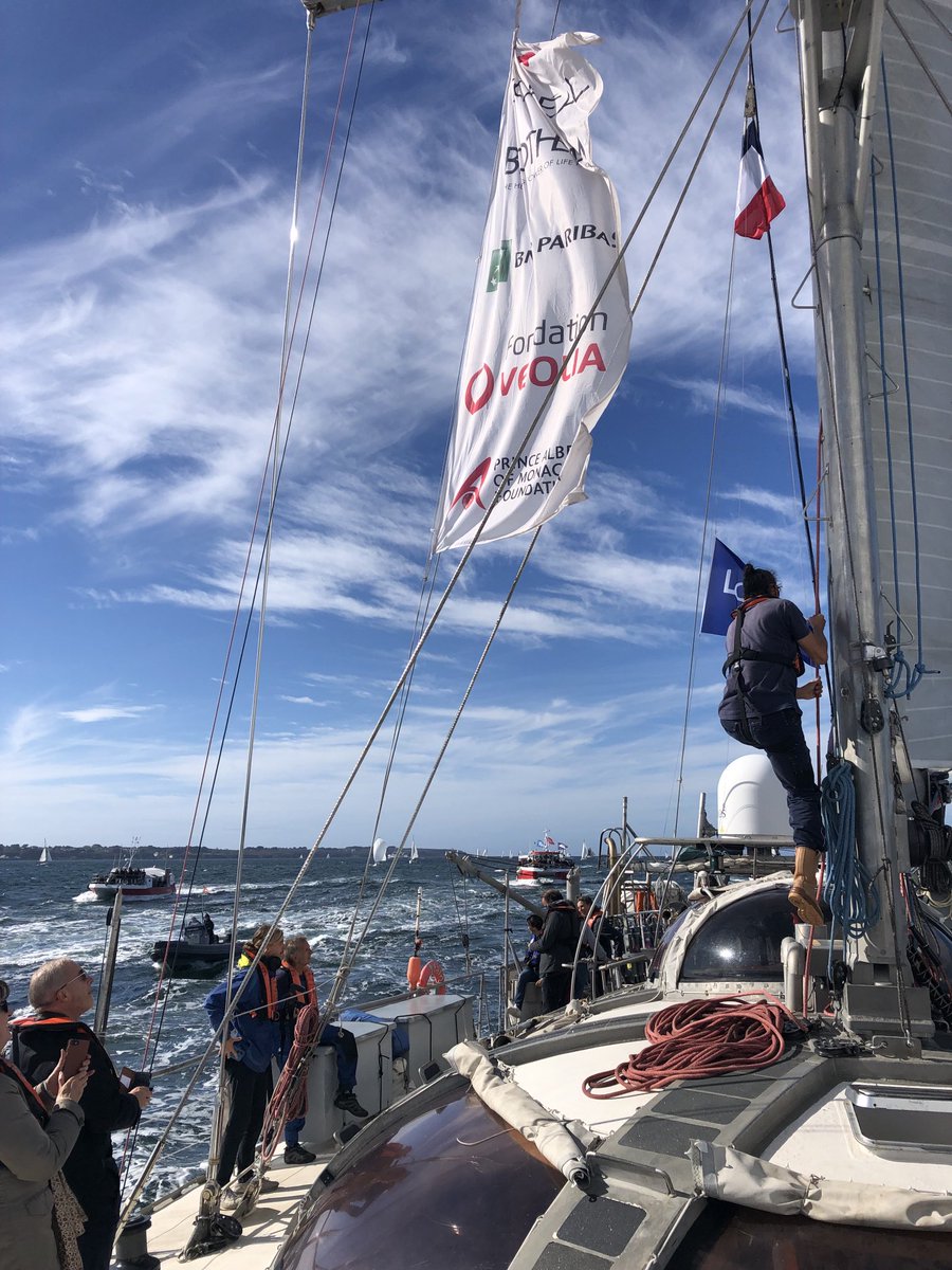chrisbowler32's tweet photo. Almost home after 2 years at sea with ⁦@TaraOcean_⁩ ⁦@TaraOceans_Sci⁩ exploring the Atlantic microbiome Huge turnout of the Lorient armada to welcome us Merci infiniment ⁦@EU_AtlantECO⁩ https://t.co/dkWcoKr2gE