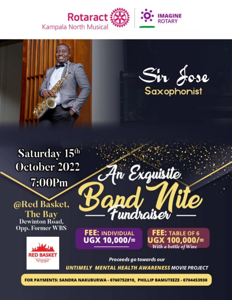Have you bought your ticket yet!?...We are just hours away and you wouldn't love to miss the soothing sound to the soul of the Saxophone being played by Sir Jose reminding us the every mind matters #Musical2theWorld #TogetherWeInspire #MentalHealthIsPriority