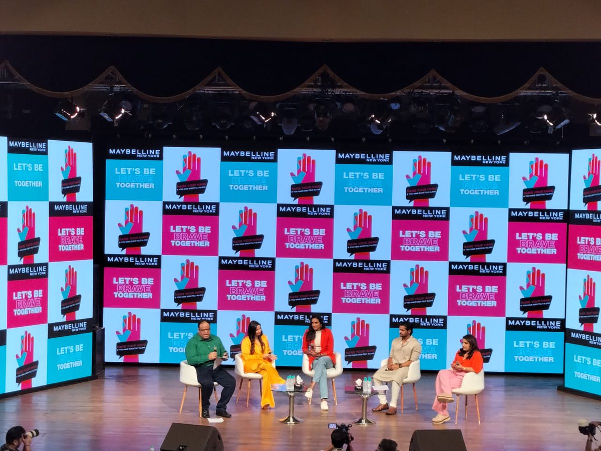 AnantBhan's tweet photo. I was privileged on behalf of @SangathIndia on 10th October 2022 #WorldMentalHealthDay2022 to host a panel conversation "Let’s Be Brave Together" panel discussion at the event organized by Maybelline New York in partnership with Sangath https://t.co/R563LhTyyb
