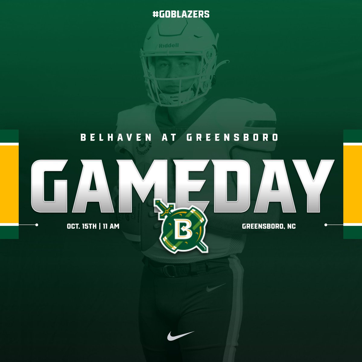 BelhavenBlazers's tweet photo. BACK ON THE ROAD🏈

🆚 | Greensboro
📍 | Greensboro, NC
⏰ | 11 AM
📊 | https://t.co/xIe6NIeM7H
🖥️ | https://t.co/CburUvYKiU

#GoBlazers https://t.co/kFgsRYF0s8