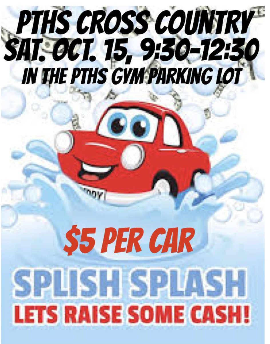 It’s a great day for a car wash! Come support the cross country team! <a href="/pthsnation/">Pequannock Township High School</a> <a href="/AthleticsPTHS/">PTHS Athletics</a> <a href="/RichHayzler/">Richard Hayzler</a> <a href="/MrJBermudez/">James E. Bermudez</a>