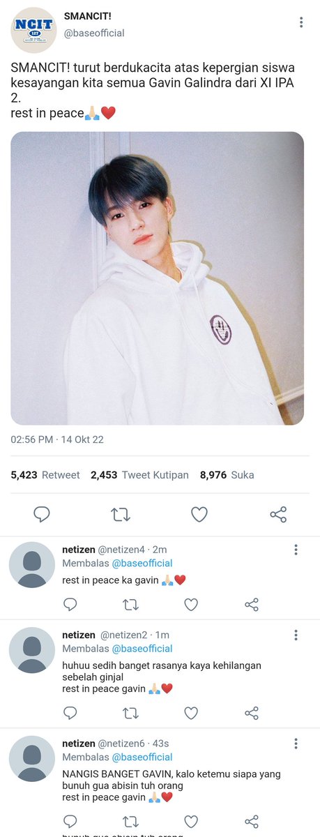 btrflynaren's tweet photo. noren au

Gavri
"saking canggihnya dunia gua baru tau kalo makhluk dari alam lain bisa main hp"

©btrflynaren https://t.co/uQV8dotdVf