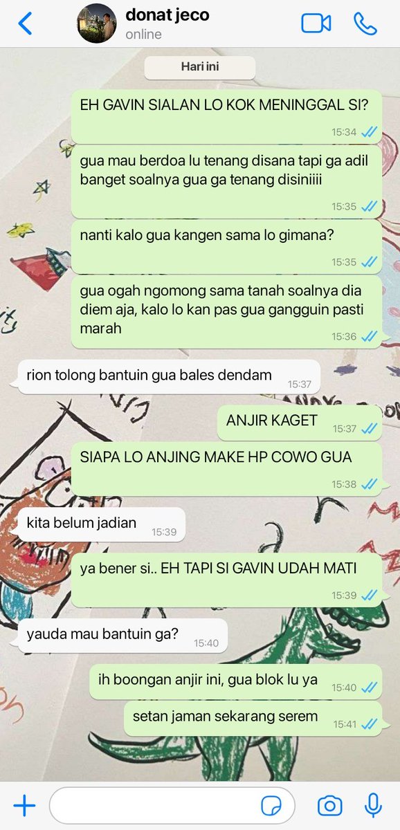 btrflynaren's tweet photo. noren au

Gavri
"saking canggihnya dunia gua baru tau kalo makhluk dari alam lain bisa main hp"

©btrflynaren https://t.co/uQV8dotdVf