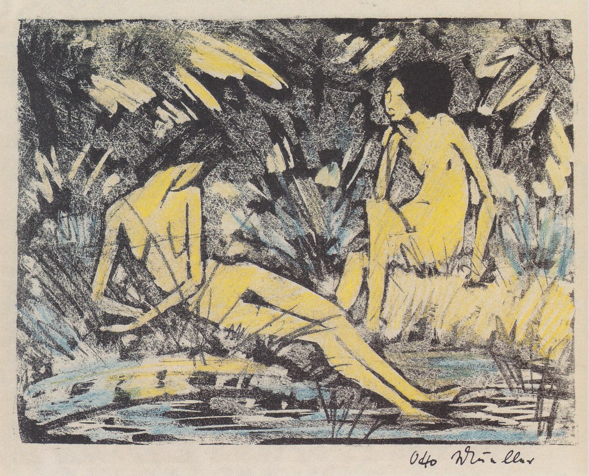 artistmueller's tweet photo. Kageler Wald, 1922 #expressionism #mueller https://t.co/v3u4fhOJCO https://t.co/txbLsoxyp5