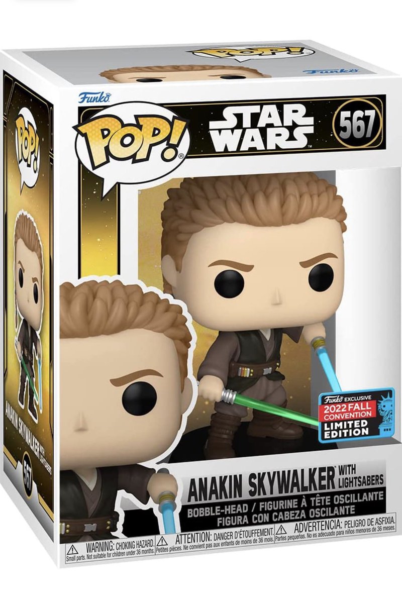 funkofinderz's tweet photo. NYCC Exclusive Funko Pop! Star Wars: Episode II - Anakin Skywalker with Lightsabers

👉 https://t.co/9L9riOEjYG #ad https://t.co/j7xS4pliRZ