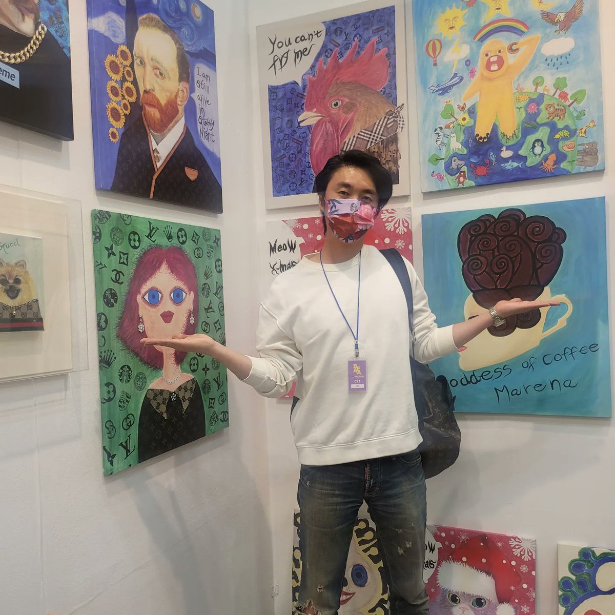 BADBOSS_Artist's tweet photo. 2022 부산 BAF, BFAA 아트페어 참가했습니다. 저는 EOEO와 함께 했는데요
좋은 작품 구경하느라 정신이 하나도 없었습니다. 세상 모든 예술가들 사랑하고 응원합니다.
#제42회부산미술제 #BFAA아트페어 #EOEO #배드보스 https://t.co/8bYYAYaZN2
