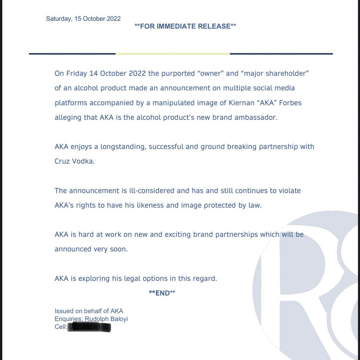 akaworldwide's tweet photo. **STATEMENT** https://t.co/fRuXjCusCE