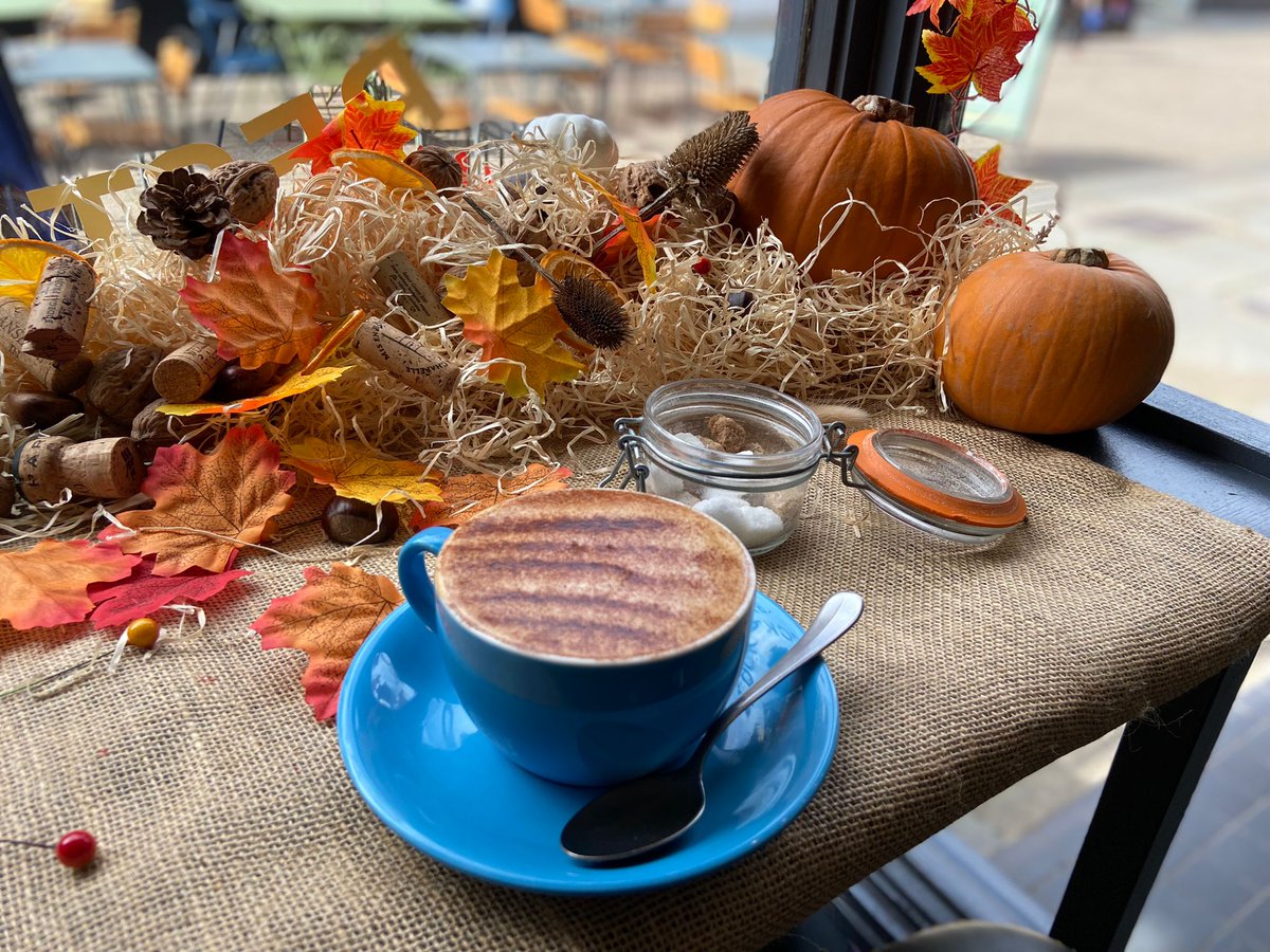 Stop off for a #coffee this weekend. 🍂

Take a moment to pause &amp; enjoy the shift in the seasons.

NEXT WEEK, we’re starting our CAKE &amp; HOT DRINK DEAL

£6 for a tea, coffee or hot chocolate* of your choice &amp; a slice of homemade cake.

*does not include add on syrups.

#salisbury