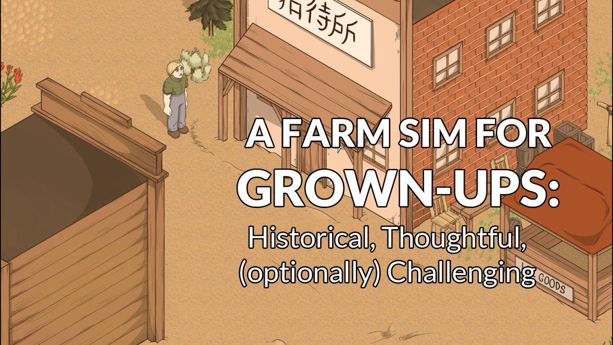 Preview our big upcoming update! We'll be showing playable Shane, the historically-inspired town of La Grande, Ore and its denizens, new house layout and decoration features, and more. Streaming now along with <a href="/DreamHack/">DreamHack</a> ! youtu.be/TCXY2J9hjzk #indiedev #streaming #VeilOfDust