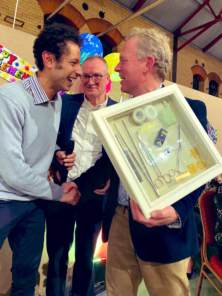 CavendishHip's tweet photo. Fantastic Evening For Two Legends of Sheffield sadly retiring from @CavendishHip. Impressive turnout shows the love their fellows, colleagues and loved ones had for them! Enjoy a well deserved retirement! #thelovelyMrHamer #MrBobKerry #LLAU #ultimatebromance https://t.co/T6tP01IwwO
