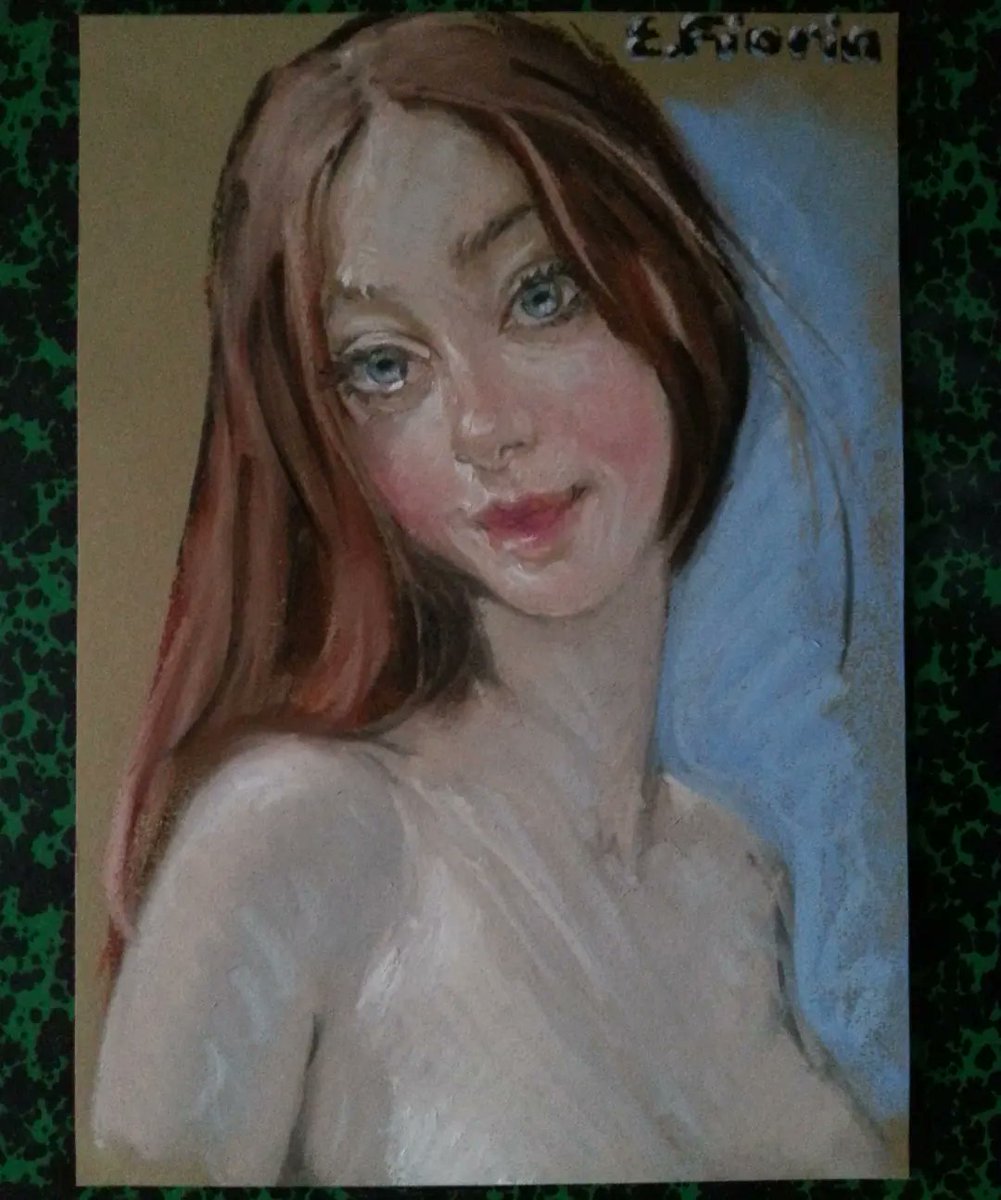 Eric_Fiorin's tweet photo. "Head of a young girl" a la prima... or almost!
    2022 pastel &amp; charcoal on paper  30/21 cm 
   #artstudio #atelier #atelierart #atelierartiste 
    #artist #dessinateur #pastel #charcoal #paper      #studio #atelier https://t.co/03zXc1eO5t