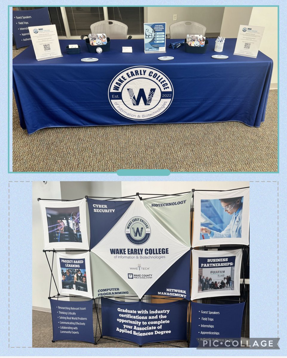 Come out and see us today at the early college magnet fair. <a href="/VernonMaloneCCA/">Vernon Malone CCA</a> @WECInfoBioTech #Proudmavericks