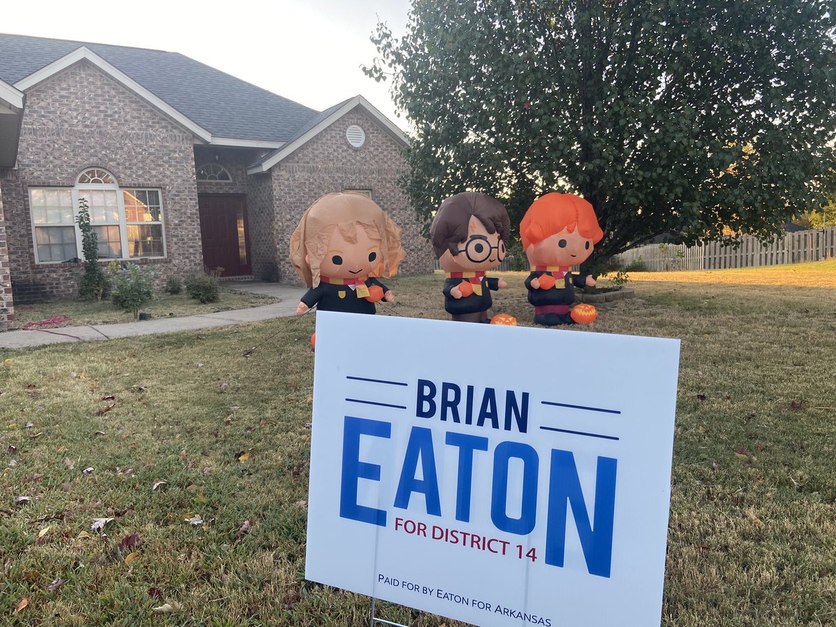 Eatonfor14's tweet photo. We have a few yard signs left.  Let me know if you want one and I’ll bring it by! https://t.co/5wMa1zLH20