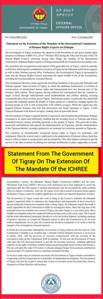 Delina_8's tweet photo. 3/25
The resolution also recognized several aspects of the genocidal war on Tigray, which is currently in full force following the coordinated re-invasion of Tigray by the 🇪🇹|n &amp; 🇪🇷|n regimes as well as their Amhara regional allies.
#TigrayUnderAttack @selam681003
@FVillegasARG https://t.co/b7G9gRDFm7